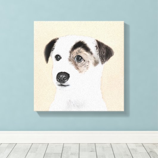 Parson Jack Russell Terrier Painting - Hunde Kunst Leinwanddruck (Insitu (Holzboden))