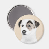 Parson Jack Russell Terrier Painting - Hunde Kunst Magnet (Vorderseite/Rückseite)