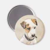 Parson Jack Russell Terrier Painting - Hunde Kunst Magnet (Vorderseite/Rückseite)