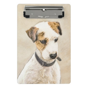 Parson Jack Russell Terrier Painting - Hunde Kunst Mini Klemmbrett