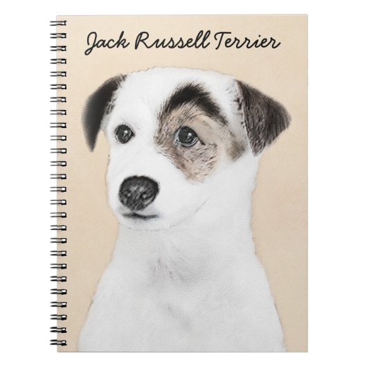 Parson Jack Russell Terrier Painting - Hunde Kunst Notizblock (Vorderseite)