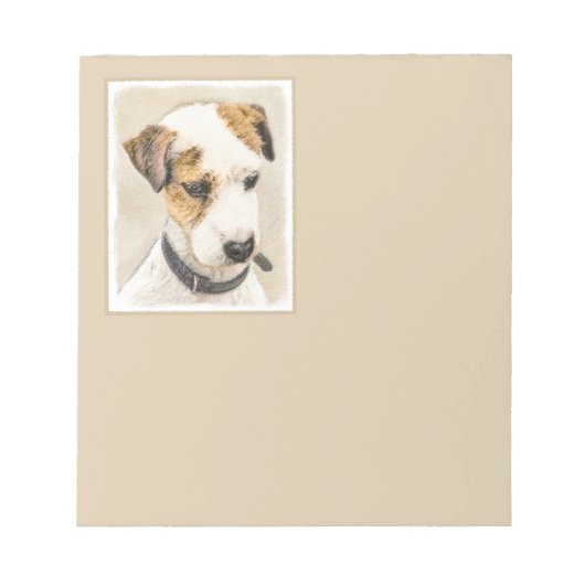 Parson Jack Russell Terrier Painting - Hunde Kunst Notizblock (Vorderseite)