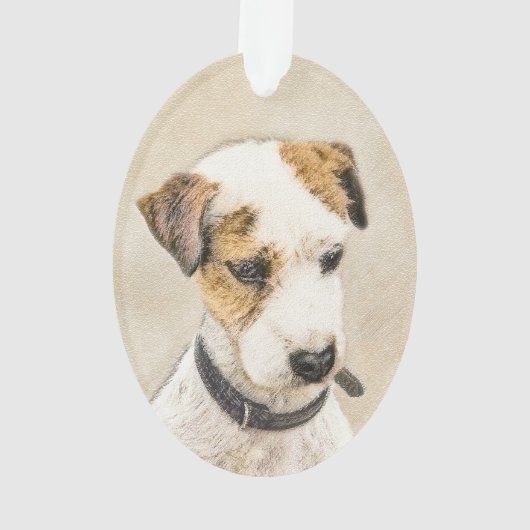 Parson Jack Russell Terrier Painting - Hunde Kunst Ornament (Rückseite)