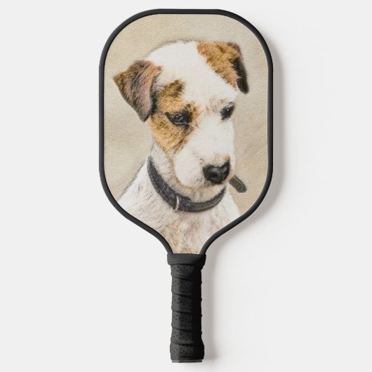 Parson Jack Russell Terrier Painting - Hunde Kunst Pickleball Schläger (Vorderseite)