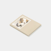 Parson Jack Russell Terrier Painting - Hunde Kunst Post-it Klebezettel (angewinkelt)