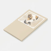 Parson Jack Russell Terrier Painting - Hunde Kunst Post-it Klebezettel (angewinkelt)