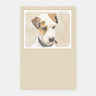 Parson Jack Russell Terrier Painting - Hunde Kunst Post-it Klebezettel