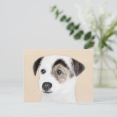 Parson Jack Russell Terrier Painting - Hunde Kunst Postkarte (Stehend Vorderseite)