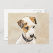 Parson Jack Russell Terrier Painting - Hunde Kunst Postkarte (Vorne/Hinten)