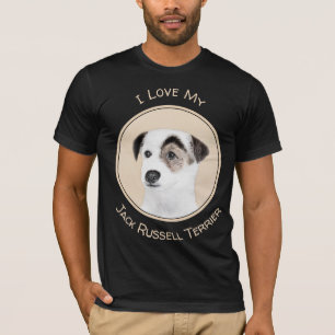Parson Jack Russell Terrier Painting - Hunde Kunst T-Shirt