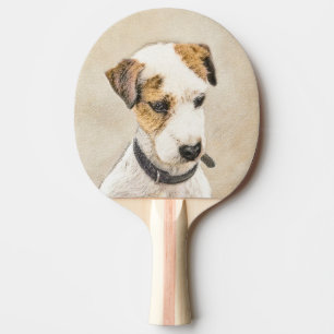 Parson Jack Russell Terrier Painting - Hunde Kunst Tischtennis Schläger