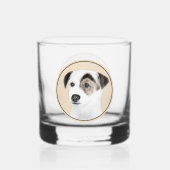 Parson Jack Russell Terrier Painting - Hunde Kunst Whiskyglas (Vorderseite)