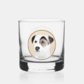 Parson Jack Russell Terrier Painting - Hunde Kunst Whiskyglas (Rückseite)