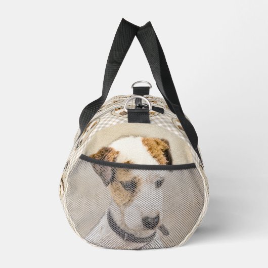 Parson Jack Russell Terrier Painting Pet Dog Art Duffle Bag (Rechts)