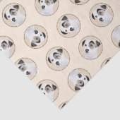 Parson Jack Russell Terrier Painting Pet Dog Art Seidenpapier (Ausschnitt)