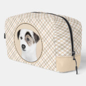 Parson Jack Russell Terrier Painting Pet Dog Art Waschbeutel (Rechte Ecke)