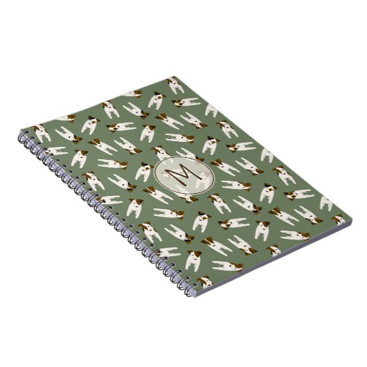 Parson / Jack Russell Terrier Weise oder JA Farbe Notizblock (Rechte Seite)