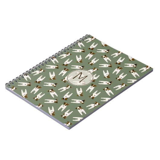 Parson / Jack Russell Terrier Weise oder JA Farbe Notizblock (Linke Seite)