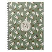 Parson / Jack Russell Terrier Weise oder JA Farbe Notizblock (Vorderseite)