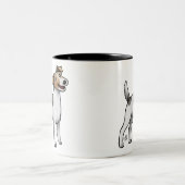Parson Jack Russell Terrier Zwei-Tone-Kaffee-Tasse Zweifarbige Tasse (Mittel)
