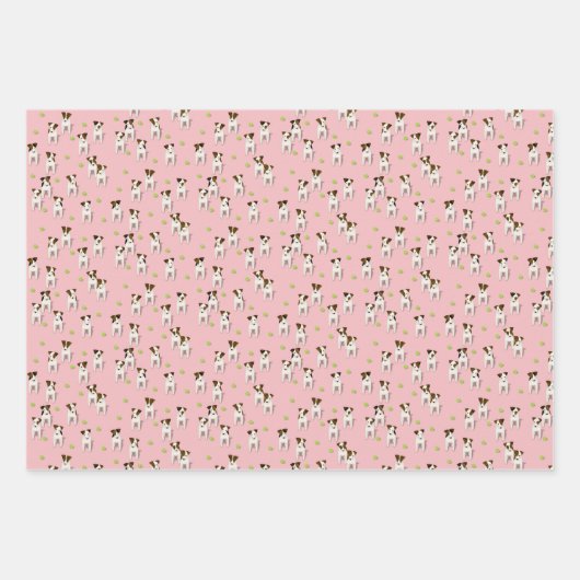 Parson Jack Russell Terriers Geschenkpapier Set (Vorderseite 2)
