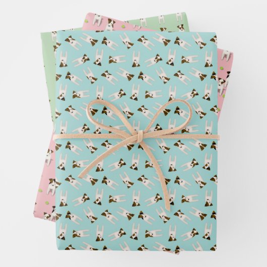 Parson Jack Russell Terriers Geschenkpapier Set (Beispiel)