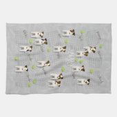 Parson Jack Russell Terriers gray 2020 Kalender Geschirrtuch (Horizontal)