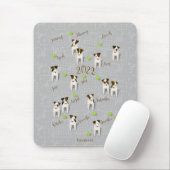 Parson Jack Russell Terriers gray 2022 Kalender Mousepad (Mit Mouse)
