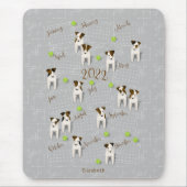 Parson Jack Russell Terriers gray 2022 Kalender Mousepad (Vorne)