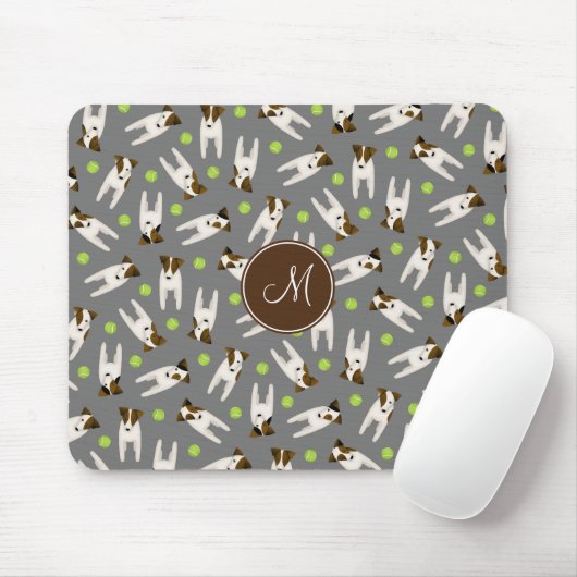 Parson Jack Russell Terriers Muster JE Farbe Mousepad (Mit Mouse)