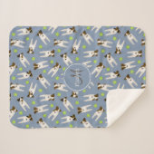 Parson Jack Russells u Tennisbälle Muster Sherpadecke (Vorderseite (Horizontal))