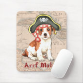 Parson Russell Pirate Mousepad (Mit Mouse)