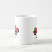 Parson Russell Terrier Autofahren Weihnachtswagen Kaffeetasse (Mittel)