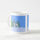 Parson Russell Terrier Dekoriert Weihnachtsbaum Kaffeetasse (Vorderseite Links)