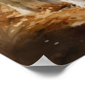 Parson Russell Terrier Dog Art Print Poster (Ecke)