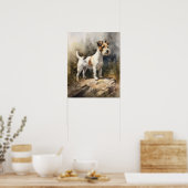 Parson Russell Terrier Dog Art Print Poster (Küche)