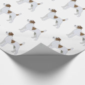 Parson Russell Terrier Dog Breed Illustration Geschenkpapier (Ecke)