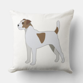 Parson Russell Terrier Dog Breed Illustration Kissen