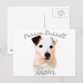Parson Russell Terrier (glatt) Mama 2 Postkarte (Vorne/Hinten)