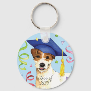 Parson Russell Terrier Graduate Schlüsselanhänger