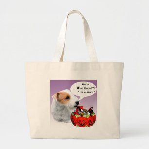 Parson Russell Terrier Halloween Candy Jumbo Stoffbeutel