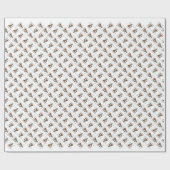 Parson Russell Terrier History Design Geschenkpapier (Flach)