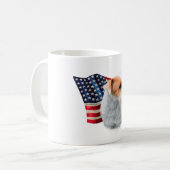 Parson Russell Terrier (kaputt) Flagge Kaffeetasse (Vorderseite Links)