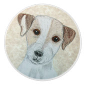 Parson Russell Terrier Keramikknauf (Vorderseite)