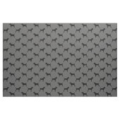 Parson Russell Terrier Silhouetten Grau und Schwar Stoff (Fat Quarter (45,7 x 55,9 cm))