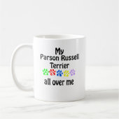 Parson Russell Terrier Walks Design Kaffeetasse (Links)