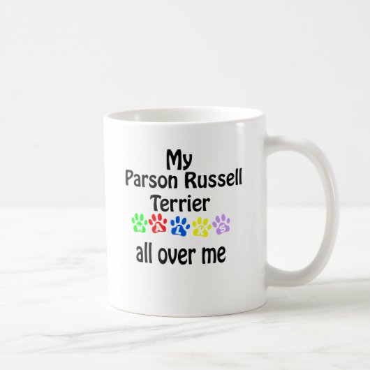 Parson Russell Terrier Walks Design Kaffeetasse (Rechts)