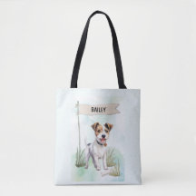 Parson Russell Terrier Wasserfarben personalisiert