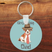 Parson Russell Vater Schlüsselanhänger (Vorderseite)