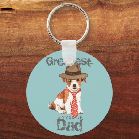 Parson Russell Vater Schlüsselanhänger (Vorderseite)